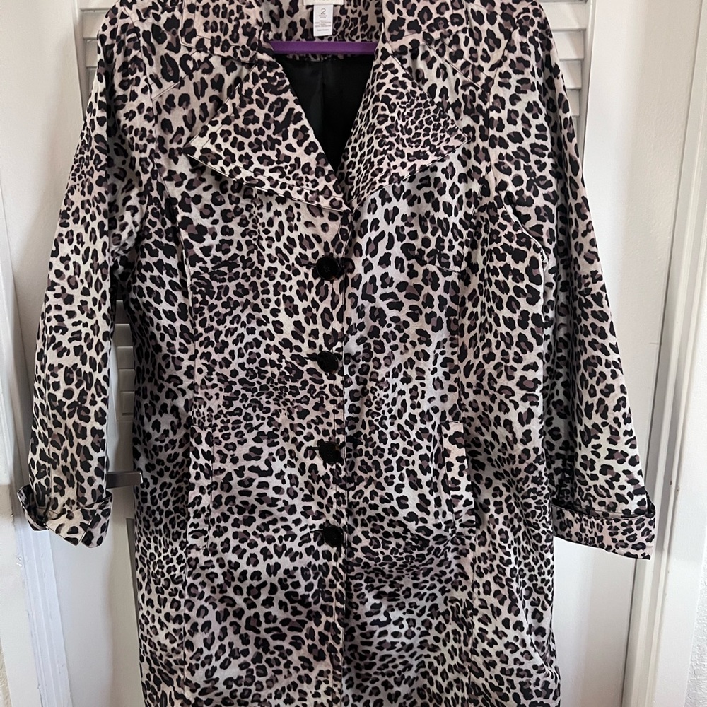 Chico's Leopard Print Jacket